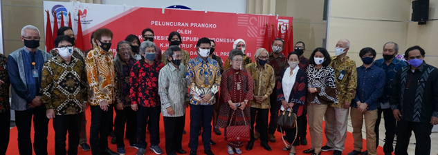 Ma’ruf Amin Luncurkan Perangko Seri Artis dan Group Musik Ternama